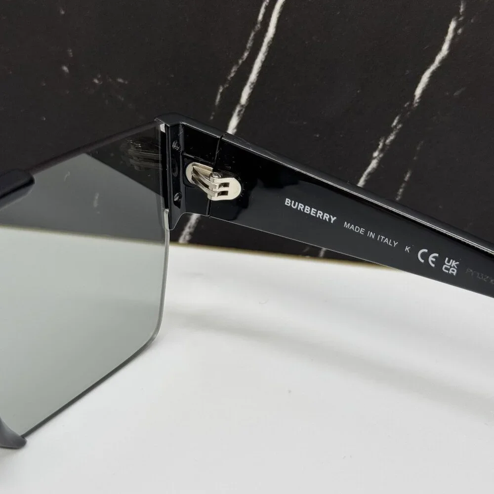NEW BURBERRY BE4291 3001/69 SUNGLASSES BLACK/SILVER UNISEX EYEWEAR BE4291 300169